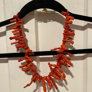 Coral branch necklace